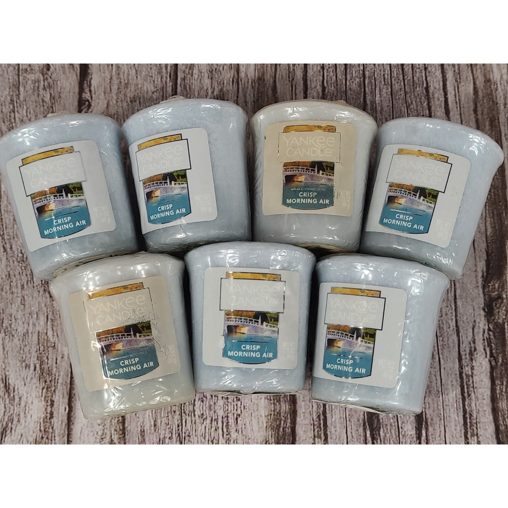 Yankee Candle Crisp Morning Air Samplers Votive Candle 1.75oz‎ qty 7